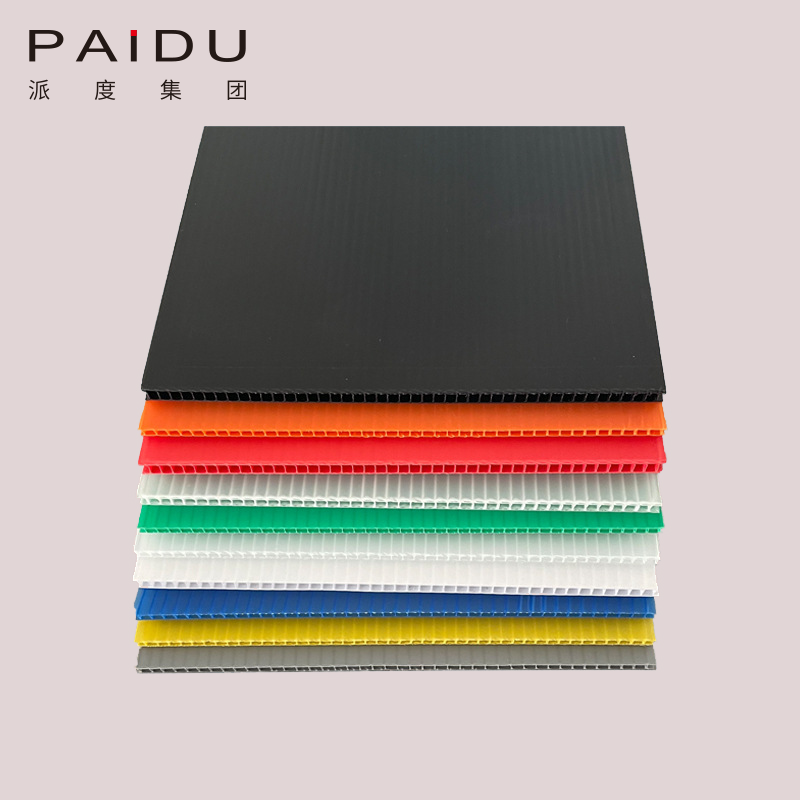 Paidu Group Factory Sun Proof Flame Retardant hdpe Recycled 4x8 Pp Corrugated Plastic Pallet Plate Layer Separator Sheets