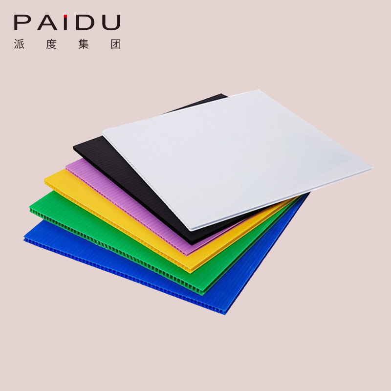 Paidu Group Factory Sun Proof Flame Retardant hdpe Recycled 4x8 Pp Corrugated Plastic Pallet Plate Layer Separator Sheets